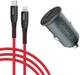 Автомобильное зарядное устройство Intaleo CCGQPD120L (USB, 3A) Grey (1283126509964) + кабель Lightning - изображение 2