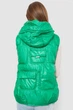 Жилет женский однотонный с капюшоном, цвет зеленый, 244R810, XL - изображение 4