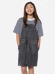 Детский джинсовый сарафан для девочки Uniqlo 750316197 122 см Черный (1159811669) - изображение 1