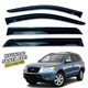 Дефлекторы окон (ветровики) для Hyundai Santa Fe II 2006-2012 накладные (DEFL) Q2 - изображение 1