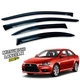 Дефлекторы окон (ветровики) для Mitsubishi Lancer 10 2007+ накладные (DEFL) Q2 - изображение 1