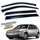 Дефлекторы окон (ветровики) для Volkswagen Golf 4 1997-2004 HB накладные (DEFL) Q2 - изображение 1