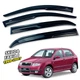 Дефлекторы окон (ветровики) для Skoda Fabia I 1999-2007 Hb/Sd накладные (DEFL) Q2 - изображение 1