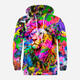 Bluza męska z kapturem Mr. Gugu & Miss Go Colorful Lion H-K2202 M Multicolor (5903845210489) - obraz 1