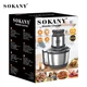 Овощерезка блендер чоппер Sokany SK-7027 Измельчитель с чашей 3 л 800 Вт мясорубка 2 режима скорости 4 лезвия - изображение 3