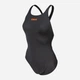 Купальник слитный женский Arena Team Swimsuit Swim Pro Solid 004760-530 42 Темно-серый/Оранжевый (3468336837429) - изображение 3