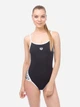 Купальник слитный женский Arena W Team Stripe Super Fly Back O 001195-501 40 Black-White (3468336053287) - изображение 1