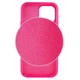 Чехол Fiji Silicone Case для Apple iPhone 13 Pro Max бампер накладка Soft Touch с микрофиброй Hot Pink - изображение 2