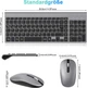 Бездротовий комплект клавіатура та миша Cimetech Turquoise Grey-black - зображення 5