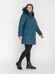 Зимняя женская куртка большого размера UF-fashion ЛР-172-песец 54 бирюзовий - изображение 3