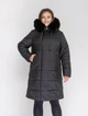 Женское зимние пальто большого размера UF-fashion ЛР-173-песец 56 черный - изображение 1