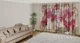 3D - Фото Тюль PHOTODECOR "3D Квіти зі стразами та віньєтки" - зображення 2