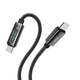 Кабель для зарядки та обміну даними USB YOKI YK-DI88 DISPLAY Series Type-C to Type-C 100W (5A/20V) 2m Black - зображення 5