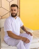 Мужской медицинский костюм Титан коттон белый короткий рукав размер 48 (920645) - изображение 5