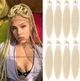 Канекалон Easy Braid однотонний блонд Довжина 65 см Вага 90 грам Низькотемпературний матеріал 100-150°С 613#-2EZ - зображення 5