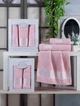 Набір рушників Cotton 2шт 50х90/70х140см світло-рожевий 3225_ornament_2ka_ligh_pink Gulcan - зображення 2