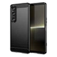 Чохол Lenuo Carbon Fiber для Sony Xperia 1 VII Black - изображение 1
