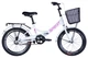 Велосипед Formula SMART 24" стальная рама-15" серебристый с багажником задн. St с корзиной Pl с крылом St 2024 - изображение 1