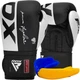 Боксерські рукавиці RDX F4 Boxing Sparring Gloves Hook&Loop WHITE/BLACK 10 унцій (капа в комплекті) - зображення 1