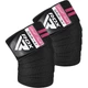 Бинти на коліна RDX GYM KNEE WRAP R11 BLACK/PINK - изображение 1