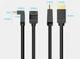 Кабель Vention HDMI 2.0 4K 60Hz Male to Male Adapter 270° Degree правий 1.5 м (AAQBG) - зображення 4