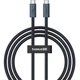 Кабель Baseus Flash Series 2 USB4 Full Featured Data Cable Type-C to Type-C 240W 1m (P10311803111-00) Cluster Black - изображение 1