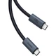 Кабель Baseus Flash Series 2 USB4 Full Featured Data Cable Type-C to Type-C 240W 1m (P10311803111-00) Cluster Black - изображение 2