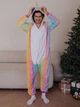 Пижама Кигуруми My Kigu Мужская Единорог Радужный Разноцветный Размер XL 175-185 см (21001411) - изображение 1