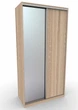 Шафа-купе Стерх Т3 двухдверна з фасадом дзеркало+дсп 120x60x240 см Дуб сонома - изображение 1