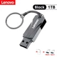 Флеш накопитель-память Lenovo в металлическом корпусе USB3.0 + переходники TYPE-C+Micro USB 1TB 539 Black - изображение 1
