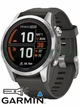 Стальные часы с фонарем и солнечной батареей Garmin Fenix 7S Pro Solar Edition (010-02776-01) серебристые с силиконовым ремешком - изображение 1