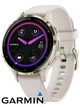 Смарт-годинник з сталевим безелем Garmin Venu 3S (010-02785-04) біло-золотистий з силіконовим ремінцем - зображення 1