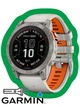 Титановые часы с подзарядкой от солнца и встроенным фонарем Garmin Fenix 7 Pro Sapphire Solar Edition (010-02777-21) серые с силиконовым ремешком - изображение 2