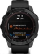 Титановые часы с солнечной батареей Garmin Fenix 7 Sapphire Solar DLC (010-02540-35) черные с силиконовым ремешком - изображение 8
