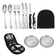Набор для пикника 11277 11 предметов серебристый - изображение 1