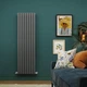 Дизайнерский радиатор отопления IDEALE ADELE 11 8/1500/472 вертикальный универсальный антрацит - изображение 5