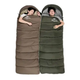 Спальный мешок кокон с капюшоном Naturehike U150 NH20MSD07, (11°C), левый, коричневый - изображение 3