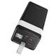 Внешний портативный аккумулятор Павербанк HOCO J86 Powermaster 40000mAh 22.5W 2USB/1Type-C с быстрой зарядкой QC3.0+PD3.0 Black - изображение 3