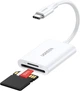 Картрідер 2 in 1 UGREEN CM265 USB-C Card Reader SD3.0, TF 2TB 170МБ/с для iPhone 15 Pro Max iPad Pro MacBook Pro/Air Samsung Galaxy Android 15см White (35506) - зображення 1