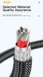 Кабель прозорий Essager 5А Type-C – Type-C PD 100W (20V/5A) швидка зарядка для ноутбуків смартфонів планшетів довжина 1.0м Black - зображення 9