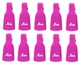 Клипсы для снятия гель-лака Lpnails 10 шт розовые - изображение 4