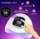 Професійна лампа для манікюру Nail Lamp SUN X 15 MAX 280W UV/LED для покриття нігтів гель лаком, біла гелем - зображення 3