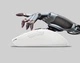 Беспроводная игровая мышь Motospeed Darmoshark M3 три режима подключения оптическая аккумуляторная 500 мАч 26000 dpi White - изображение 5