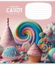 Комплект 5 шт. учнівських зошитів Candy world. Зошит Школярик 12 арк. у клітинку 3266 4820006470432 - изображение 2