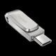 Флеш память флешка SanDisk USB 3.1 Ultra Dual Luxe Type-C 64Gb 150 Mb/s Silver (SDDDC4-064G-G46) - изображение 3