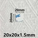 Двухсторонний 3М VHB скотч для монтажа, для дома, в авто Strong White 20х20мм (3 в 1) (A-68084) - изображение 4