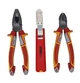 Набор диэлектрических отверток Felo Ergonic 3,5/4,0/5,5/PH1/PH2/PZ2/тестер с диэлектрическими пасатижами, бокорезами, ножом для снятия изоляции, сумка на пояс 41399504 (11126) - изображение 5