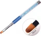 Пензлик язичок Lpnails каміння з ковпачком блакитна - зображення 2
