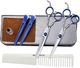 Подарочный набор профессиональных парикмахерских ножниц SMITH CHU 6.0 BLUE в чехле с расческой, зажимами, салфеткой, маслом - изображение 1