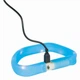 Светящийся ошейник для собак Trixie Flash Light Wide Ring USB, синий, 50 см - изображение 2